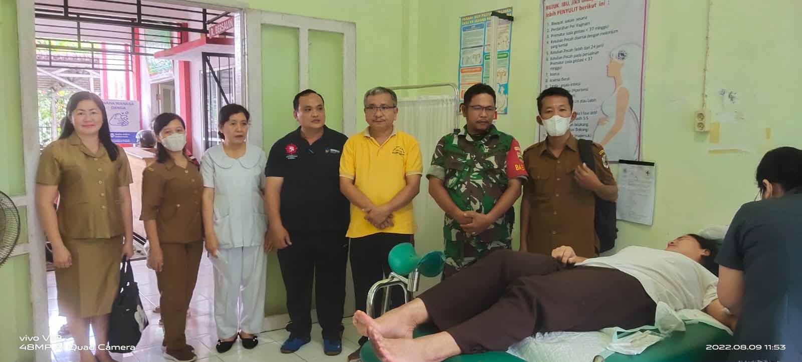 PELAYANAN BHAKTI SOSIAL TNI/KKBPK BERKERJA SAMA DENGAN DINAS KESEHATAN, P2KB KAB. NIAS